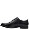CLARKS  MENS  SHOE - BLACK LEATHER